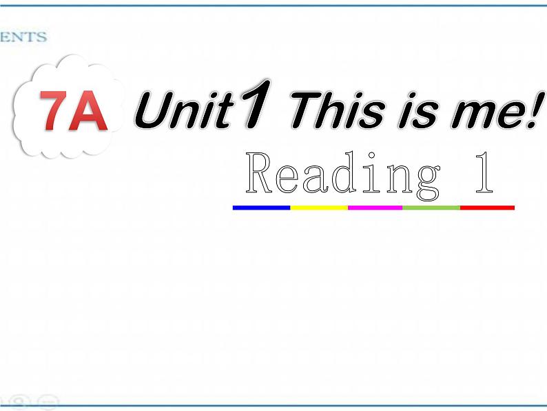 牛津译林版英语七年级上册-unit1 This is me！Reading 1（课件）01