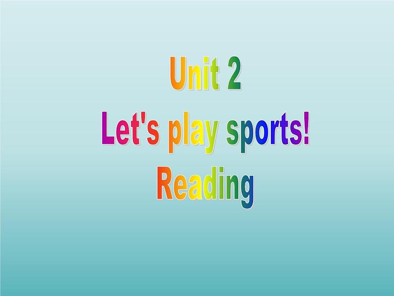 牛津译林版英语七年级上册-Unit 2 Let 's play sports_（课件）第1页