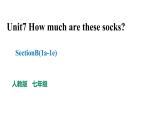 人教新目标英语七年级上册Unit7 How much are these socks SectionB(1a -1e)课件+练习题