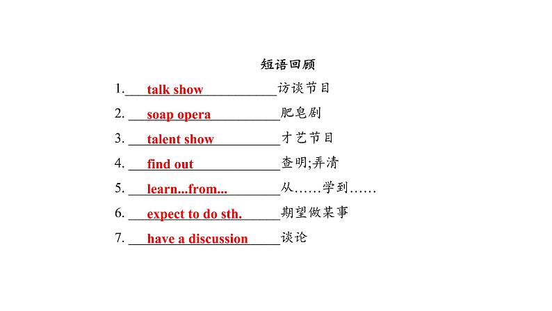 人教版八年级英语上册期中考试复习 Unit5单元课件06