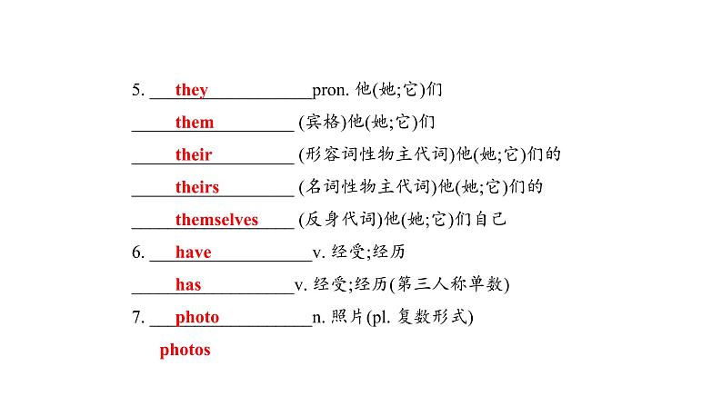 人教版七年级英语上册期中考试复习 Units2--4单元课件03