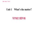人教版八年級(jí)上冊(cè)英語(yǔ) Unit1寫(xiě)作能力提升練 習(xí)題課件