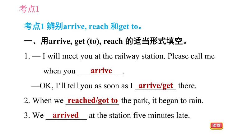 外研版八年级上册英语 Module3 易错考点专练 习题课件04
