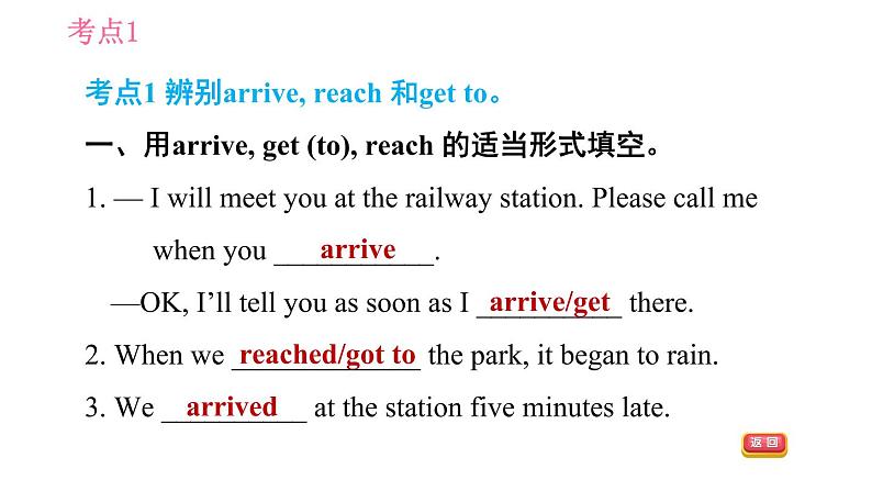 外研版八年级上册英语 Module3 易错考点专练 习题课件第4页