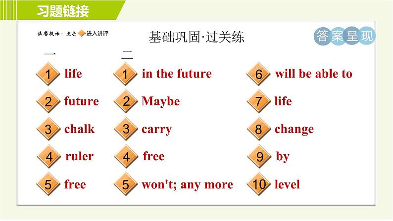 外研版七年级下册英语 Module4 Period 2   Unit 1 A 习题课件第2页