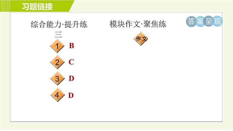 外研版七年级下册英语 Module4 Period 4   Unit 2 A 习题课件第5页