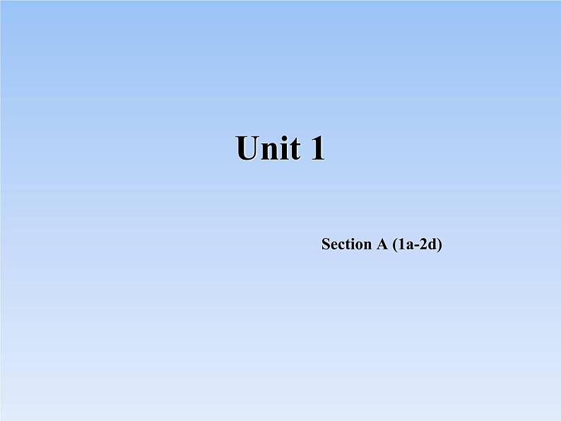 人教版英语九年级下册 Unit 1 课件01