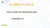 初中英语人教新目标 (Go for it) 版九年级全册Unit 4 I used to be afraid of the dark.Section B试讲课ppt课件