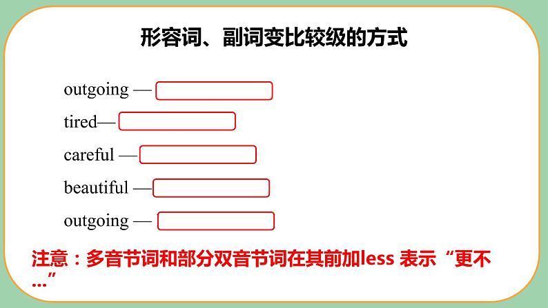 Unit 3 I'm more outgoing than my sister Section A Grammar Focus课件2021-2022学年人教版八年级英语上册08