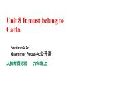 Unit 8Section A 2d& Grammar Focus-4c课件+ 音视频2021-2022学年人教新目标九年级上册英语