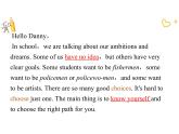Unit 5 My Future Lesson 29 Our Ambitions and Dreams 课件