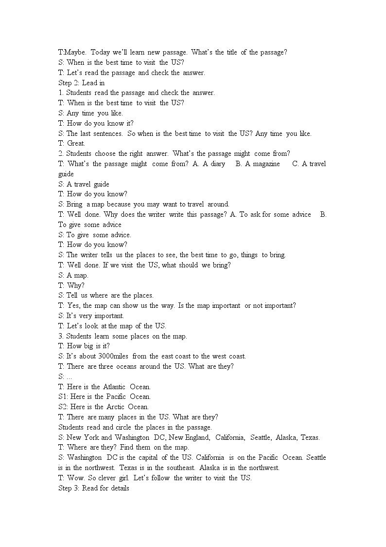 Module 10 The weather Unit 2 The weather is fine all year round.教案02