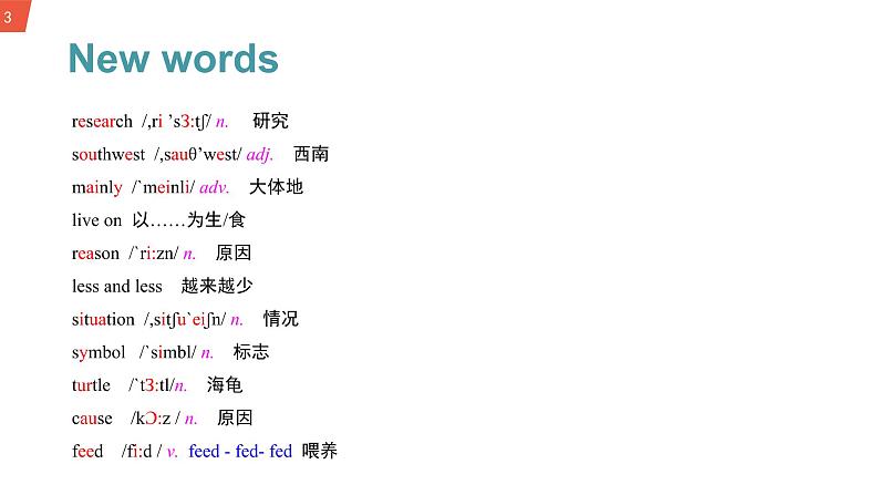 初中英语 外研（新标准）版 八年级上册Module 6 Unit 2 The WWF is working hard to save them all课件+教案+同步练习（含答案）03