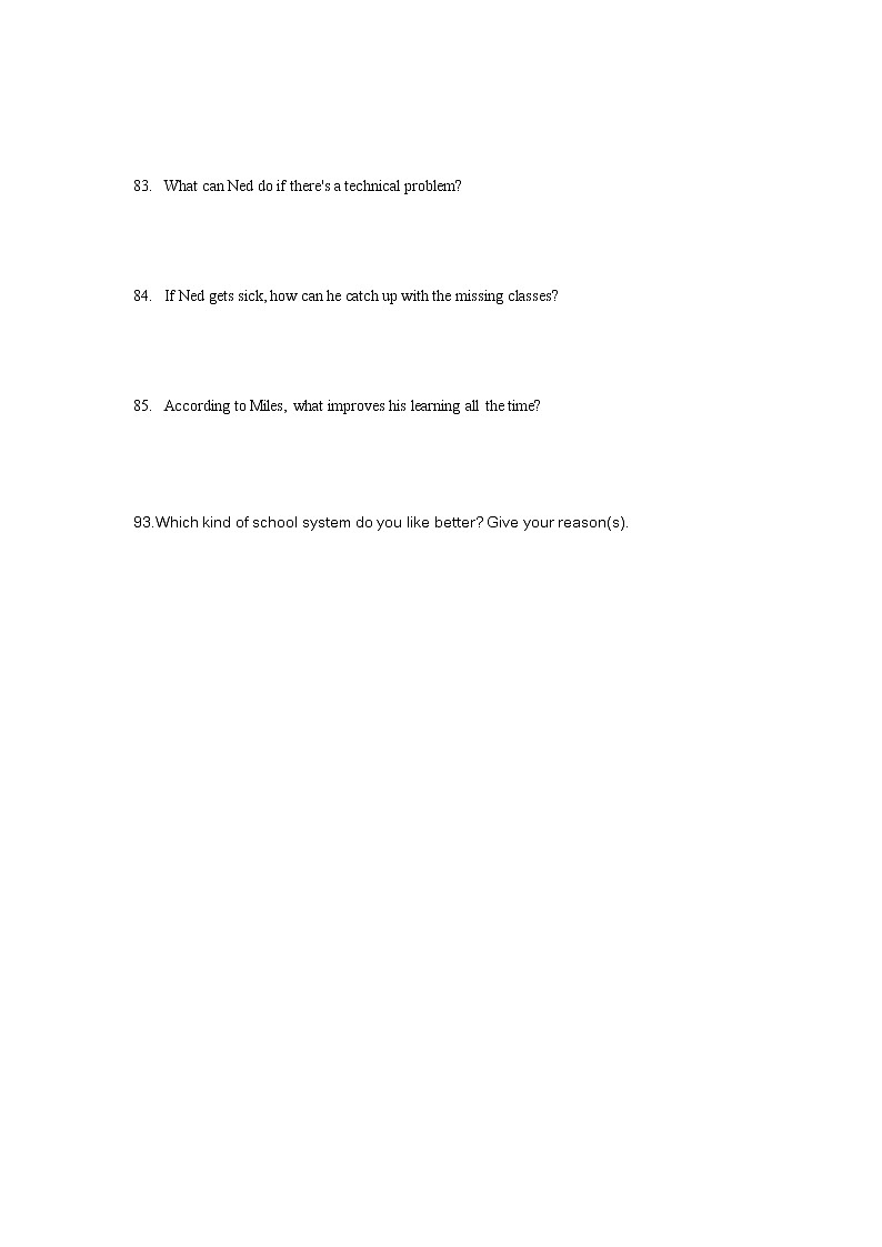 2020上海中考二模阅读回答问题汇编第3页