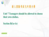 Unit7 SectionB(1a-1e)课件+音视频素材