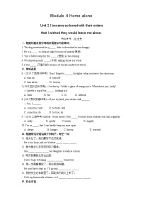 初中英语外研版 (新标准)九年级上册Module 4 Home aloneUnit 2 I became so bored with their orders that I wished they w