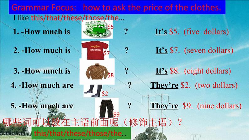 人教版英语七年级上册Unit 7 Section A Grammar Focus-3c 课件04