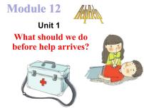 外研版 (新标准)八年级上册Unit 1 What should we do before help arrives?背景图课件ppt