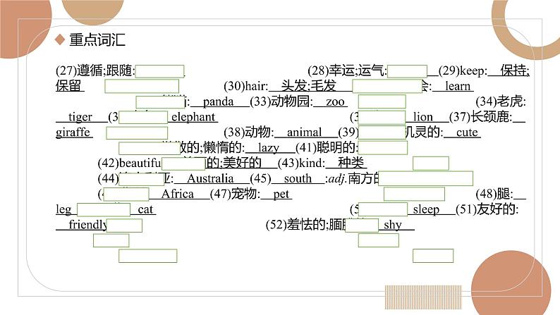 【人教版英语中考】【2022年中考英语一轮复习】七年级下册 unit4-6 基础知识梳理课件PPT第6页