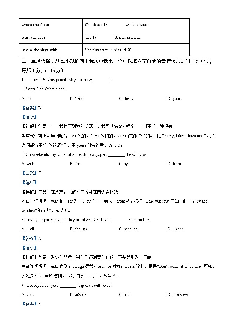 2021年湖北省天门市、仙桃市、潜江市、江汉油田中考英语试题（原卷+解析）03