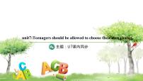 初中英语人教新目标 (Go for it) 版九年级全册Unit 7 Teenagers should be allowed to choose their own clothes.综合与测试教课内容