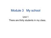 Module 3 My school Unit 1 There are thirty students in my class 课件2021-2022学年外研版英语七年级上册