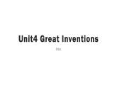 Unit4 Great Inventions复习课件2021-2022学年牛津深圳版英语八年级上册