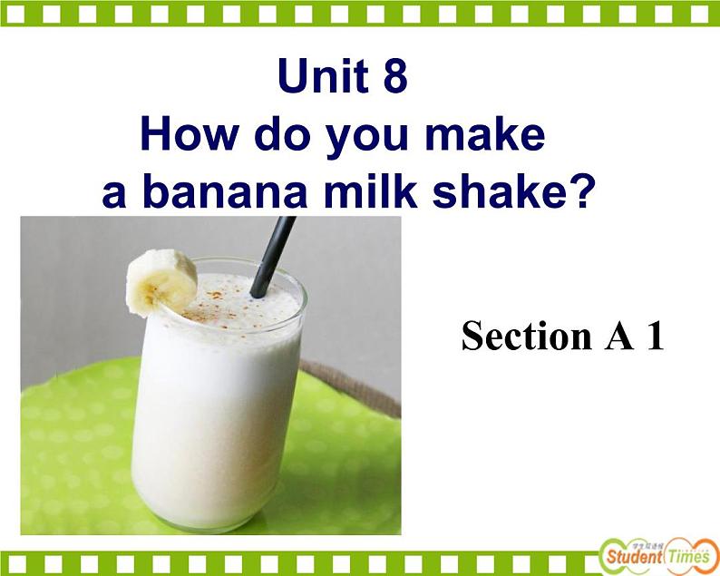 人教版英语八年级上册课件Unit8 SectionA01