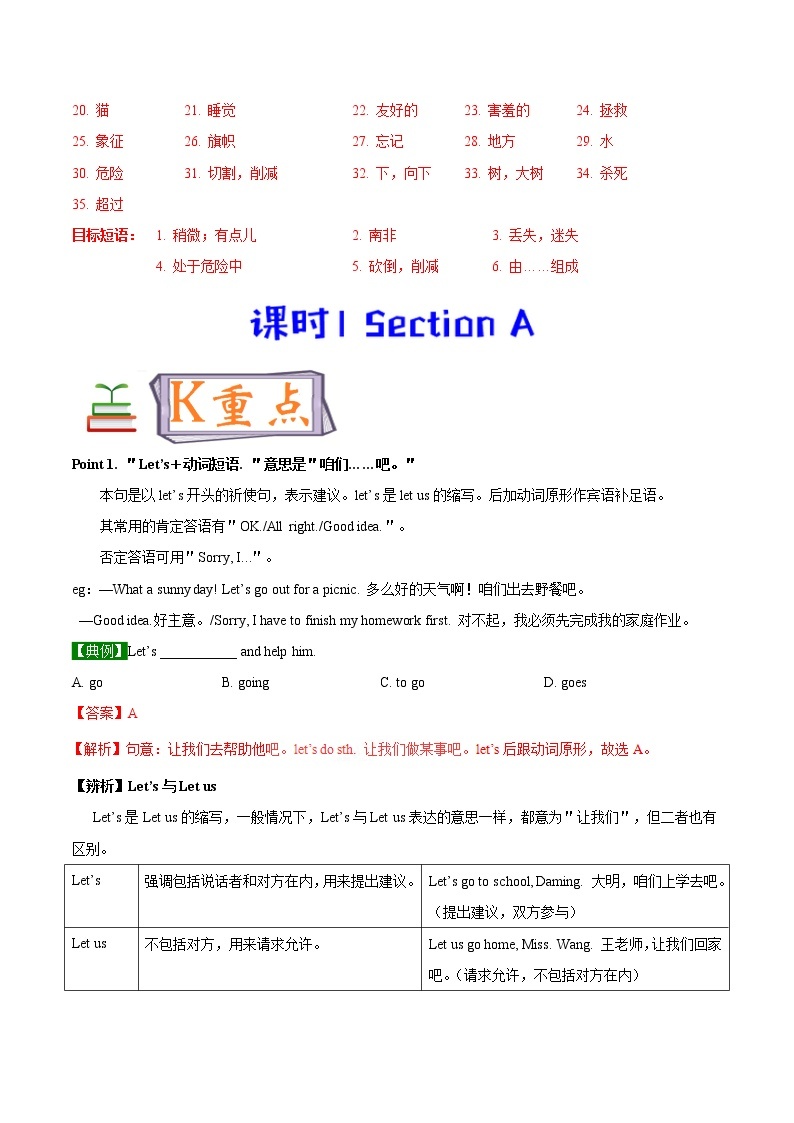 专题5.1 Why do you Section A03