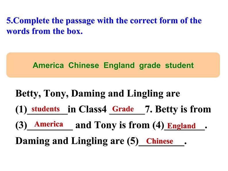 Module 1 My classmates Unit 1 Nice to meet you 课件 2021-2022学年外研版英语七年级上册07