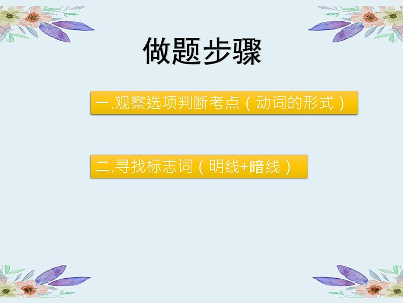 2021年人教版九年级英语  中考复习-动词时态课件04