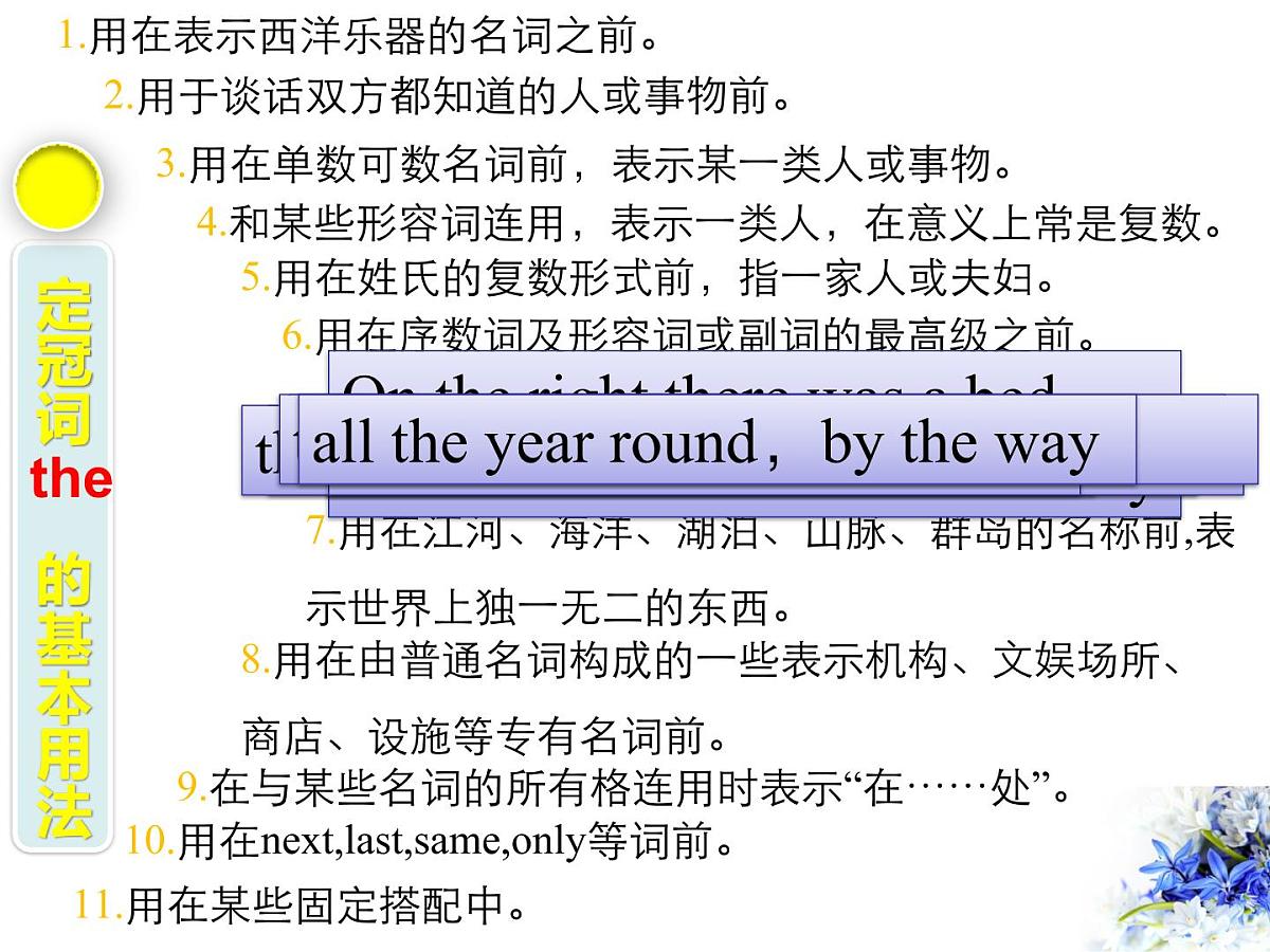 2021年人教版九年级英语中考复习   冠词的专项复习课件PPT第6页