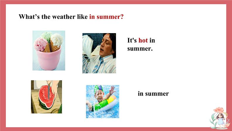 2021-2022学年初中英语七年级上册外研版Starter Module 4  Unit 2 What’s the weather like？课件08