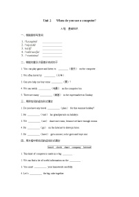 英语外研版 (新标准)Unit 2 When do you use a computer?当堂检测题