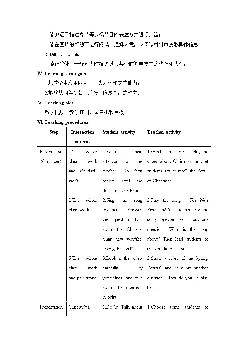 仁爱科普版英语七年级下册 Unit8__Topic3__SectionC教案02