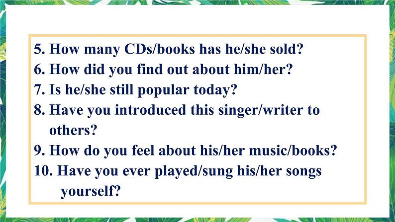 人教版英语八下Unit 8 Section B 3a-Self Check 课件第5页