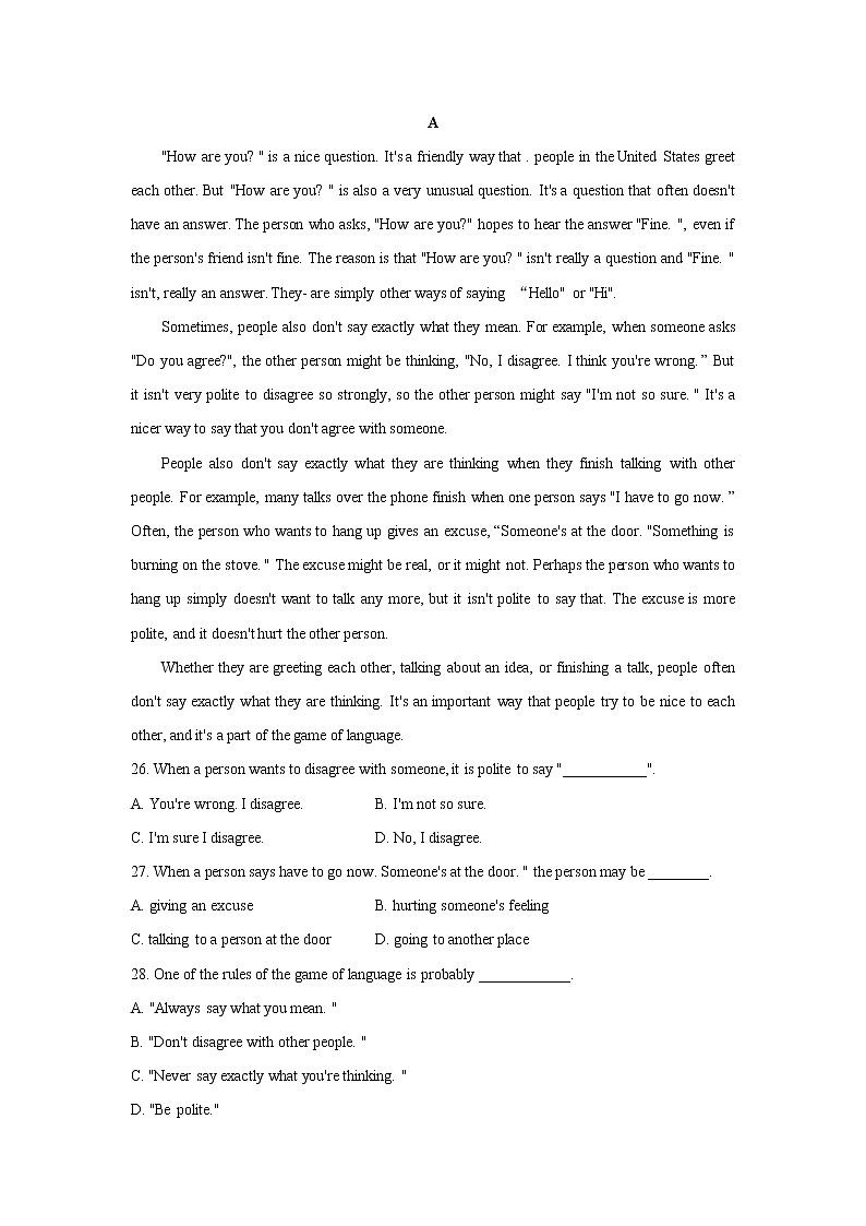 山东省枣庄滕州市2021-2022学年九年级上学期期中考试英语试题（word版 含答案）03