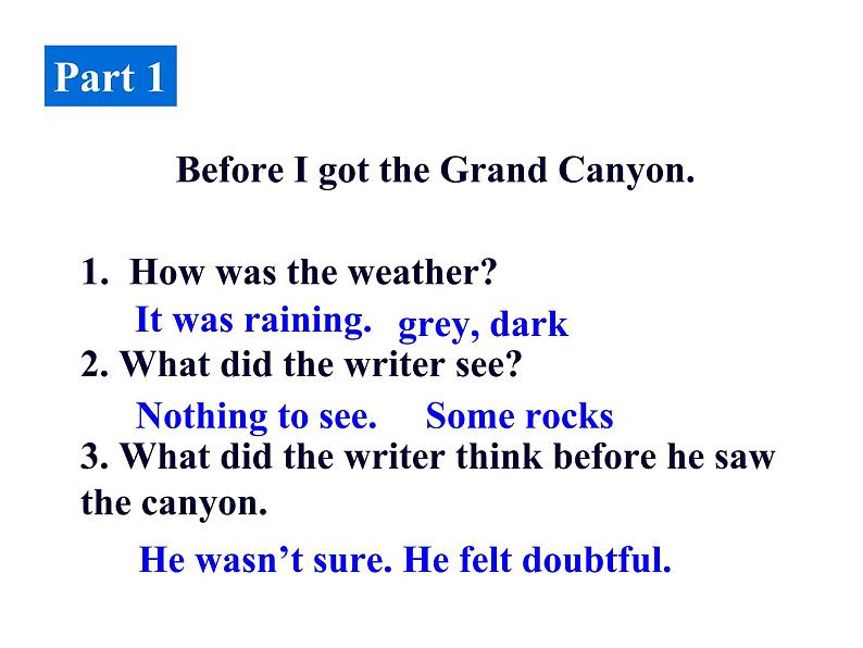 Module 1 Wonders of the worldUnit 2 The Grand Canyon was not just big 课件2021-2022学年外研版英语九年级上册第5页