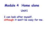 Module 4 Home alone Unit 1 课件2021-2022学年外研版英语九年级上册