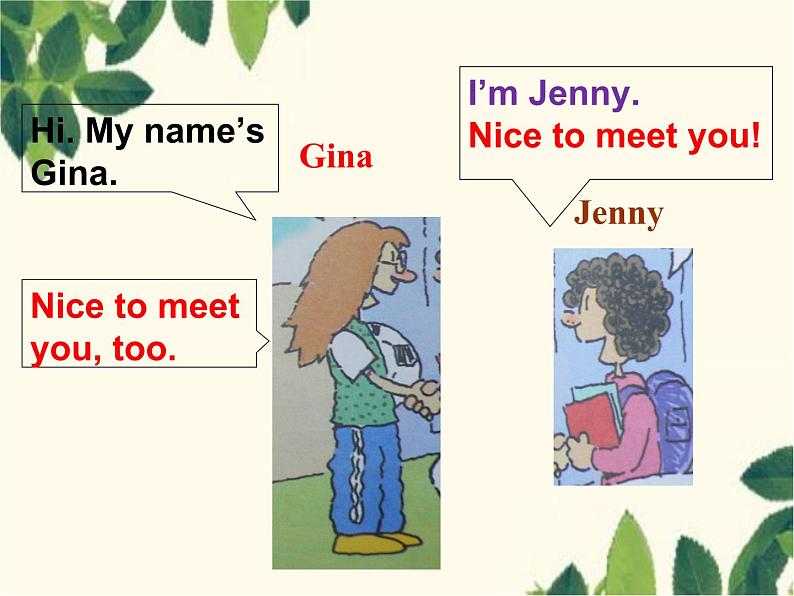 Unit 4 My name’s Gina.section A 课件第6页