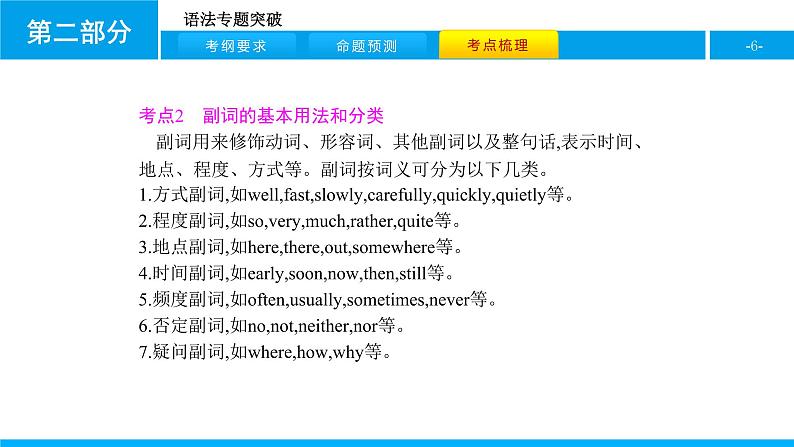 人教版新目标英语中考第二轮专题复习课件（16张）-专题七（形容词和副词）第6页