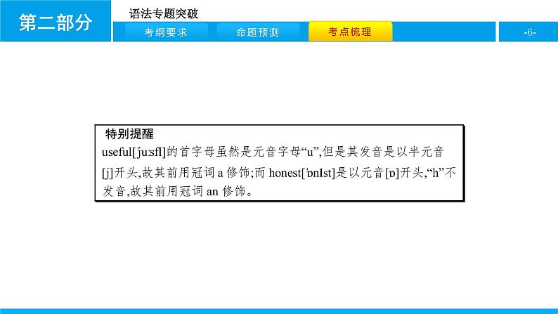 人教版新目标英语中考第二轮专题复习课件-专题三（冠词 课件16张）第6页