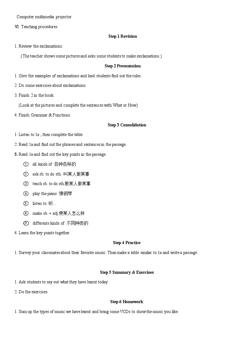 Unit 3 Topic 2 Section D 教案 初中英语仁爱版八年级上册（2021年）02