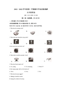 江苏省连云港市海州区2021-2022学年九年级英语上学期期中试卷（word版 含答案）