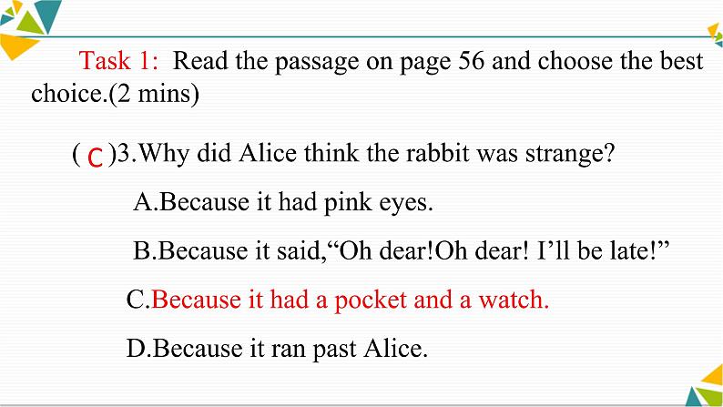 Module 7 Unit 2 She was thinking about her cat. 教学 PPT课件 (共31张PPT)06