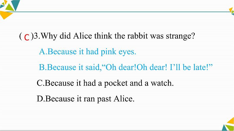 Module 7 Unit 2 She was thinking about her cat. 教学 PPT课件 (共31张PPT)08