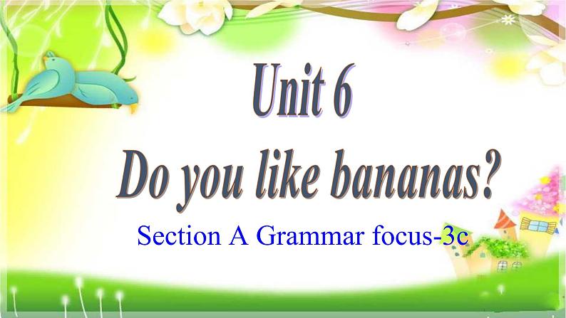 2021-2022学年人教版七年级上册英语Unit 6 Section A Grammar focus-3c 课件第1页