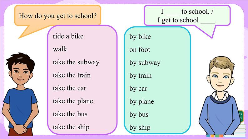 Unit3 How do you get to school（第2课时）课件（送教案练习）03
