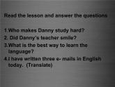 八年級英語上冊 Unit 2 Lesson 8 E-mail Helps課件1 （新版）冀教版