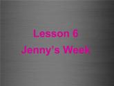 八年级英语上册 Unit 1 Lesson 6 Jenny’s Week课件2 （新版）冀教版